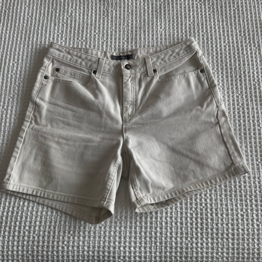 Mid Length Denim Shorts